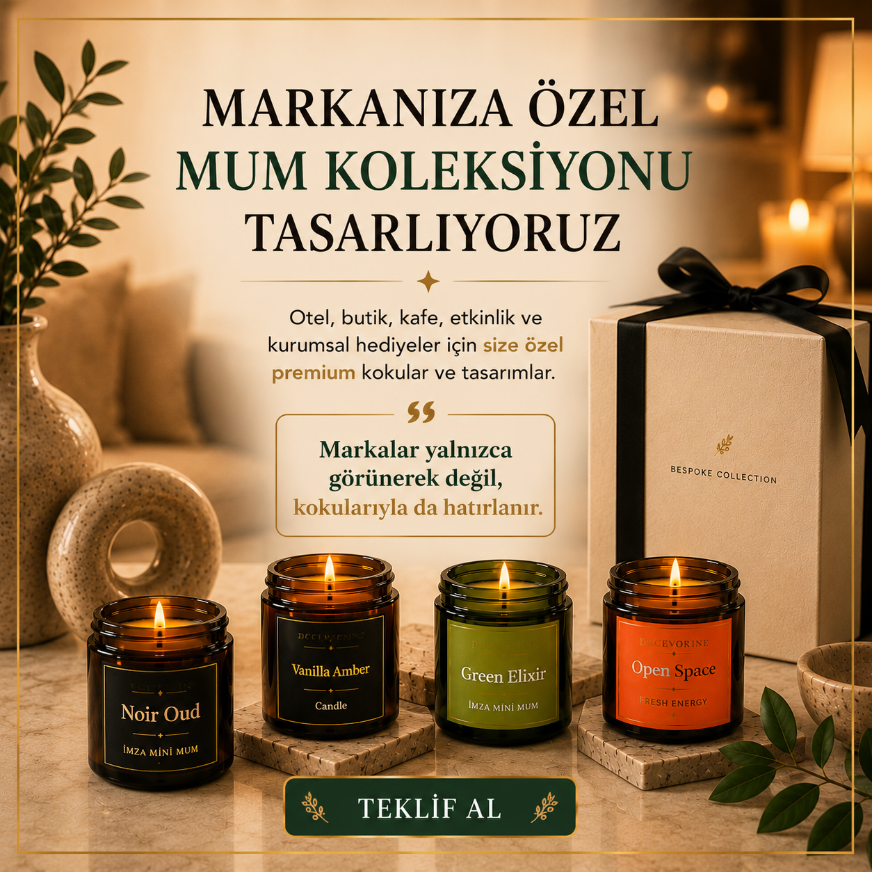 Kurumsal Kimliğinizi Yansıtan Markaya Özel Mum Tasarımı