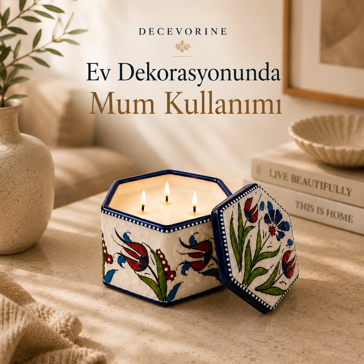 Ev Dekorasyonunda Mum Kullanımı: Trend Ambiyans Fikirleri