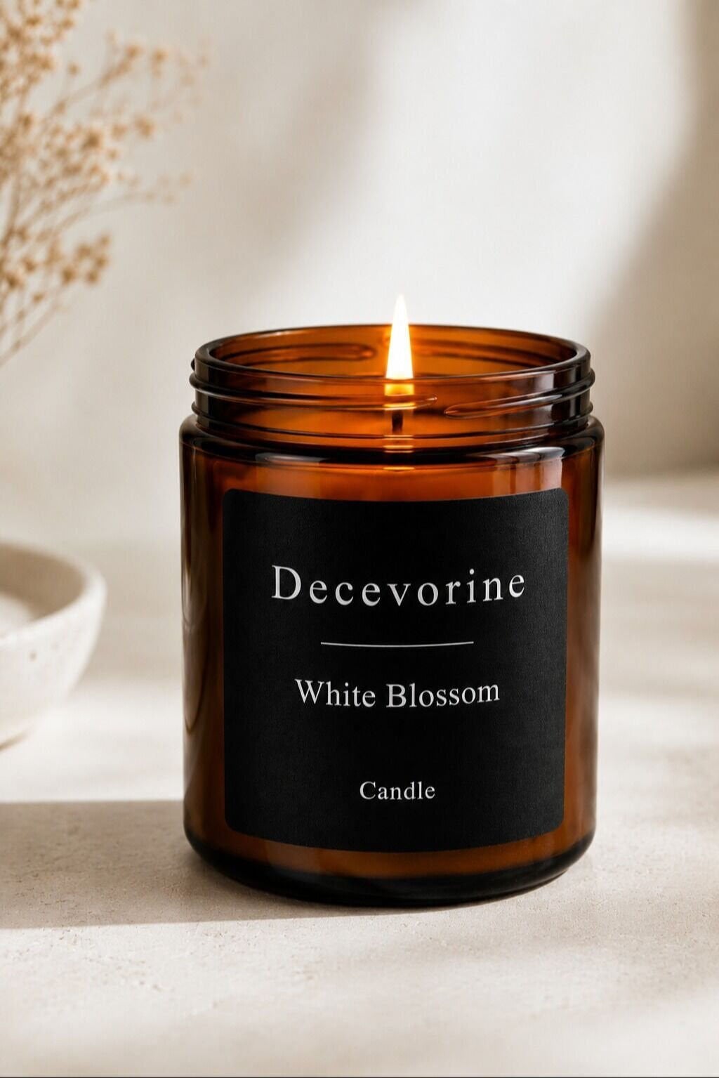 Ev Dekorasyonu İçin Kalıcı White Blossom Premium Kokulu Mum