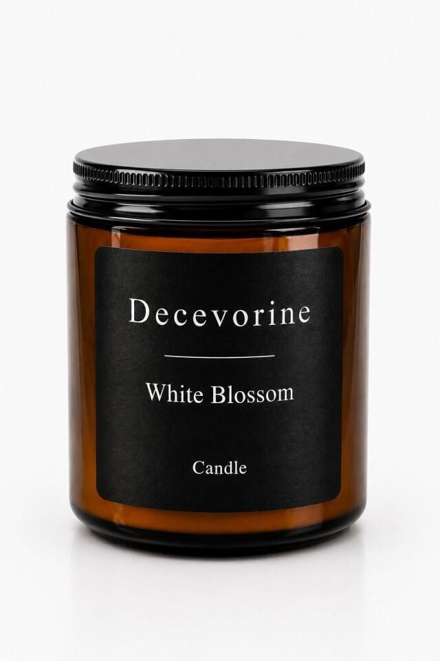 Ev Dekorasyonu İçin Kalıcı White Blossom Premium Kokulu Mum