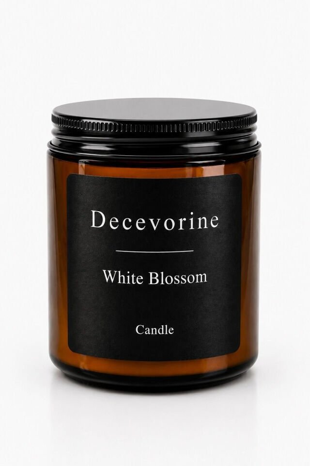 Ev Dekorasyonu İçin Kalıcı White Blossom Premium Kokulu Mum