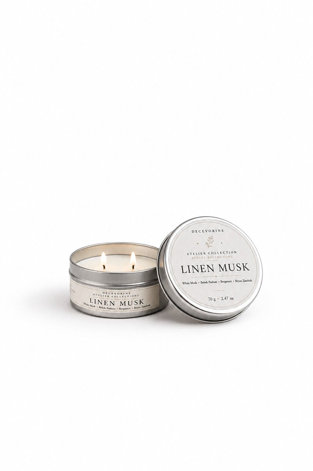 Decevorine Linen Musk Premium Mum – Temiz & Zarif Seri