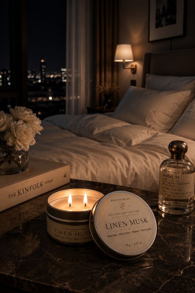 Decevorine Linen Musk Premium Mum – Temiz & Zarif Seri