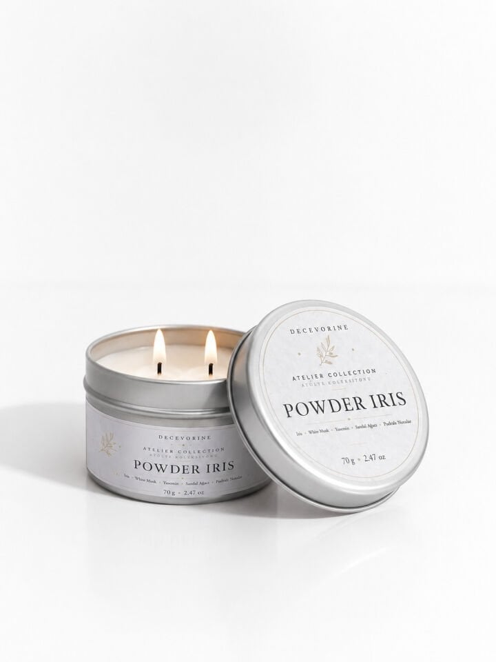 Yatak Odası İçin Sakinleştirici Decevorine Powder Iris Premium Mum