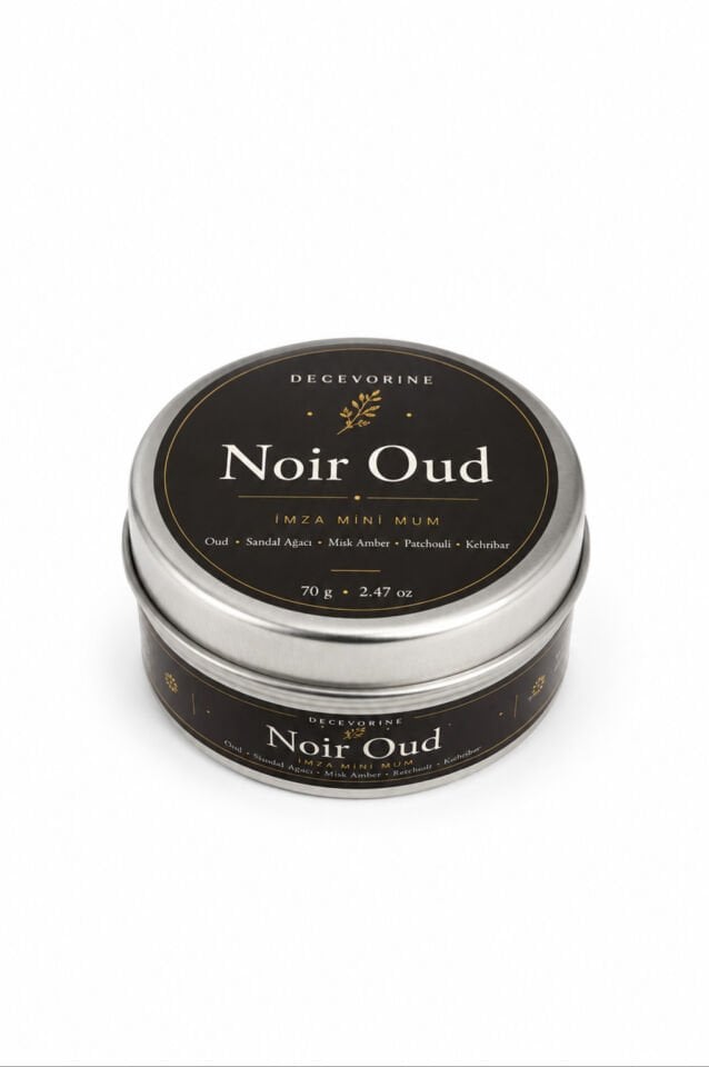 Premium Lounge Etkisi Yaratan Karizmatik Decevorine Noir Oud Premium Mum