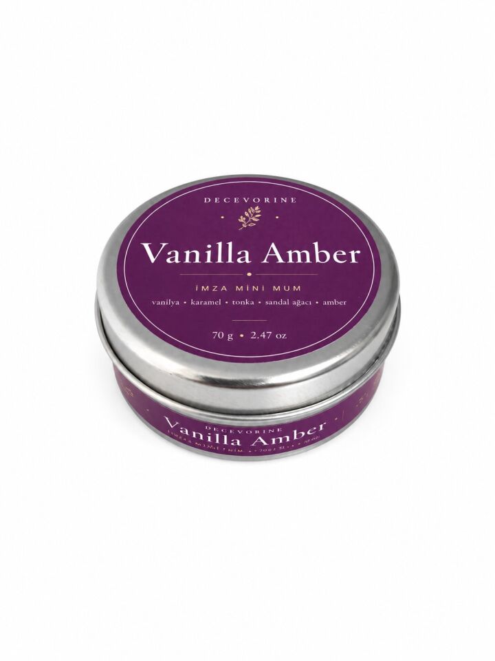 Decevorine Vanilla Amber Premium Mum – Sıcak & Gurme Seri