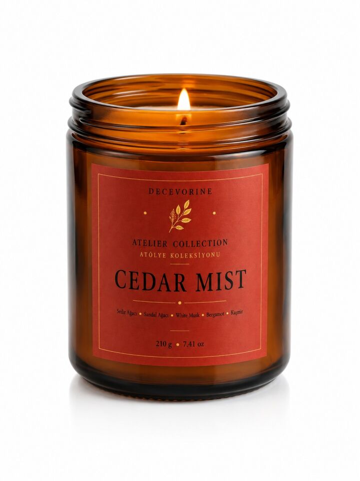 Decevorine Cedar Mist Premium Mum – Derin & Sofistike Seri