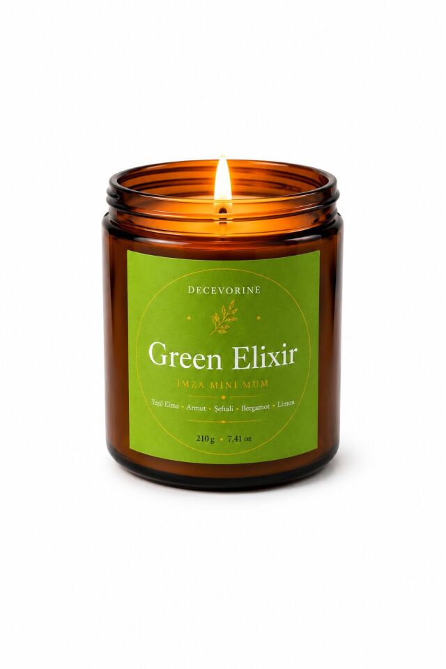 Decevorine Green Elixir Premium Mum – Ferah & Canlandırıcı Seri