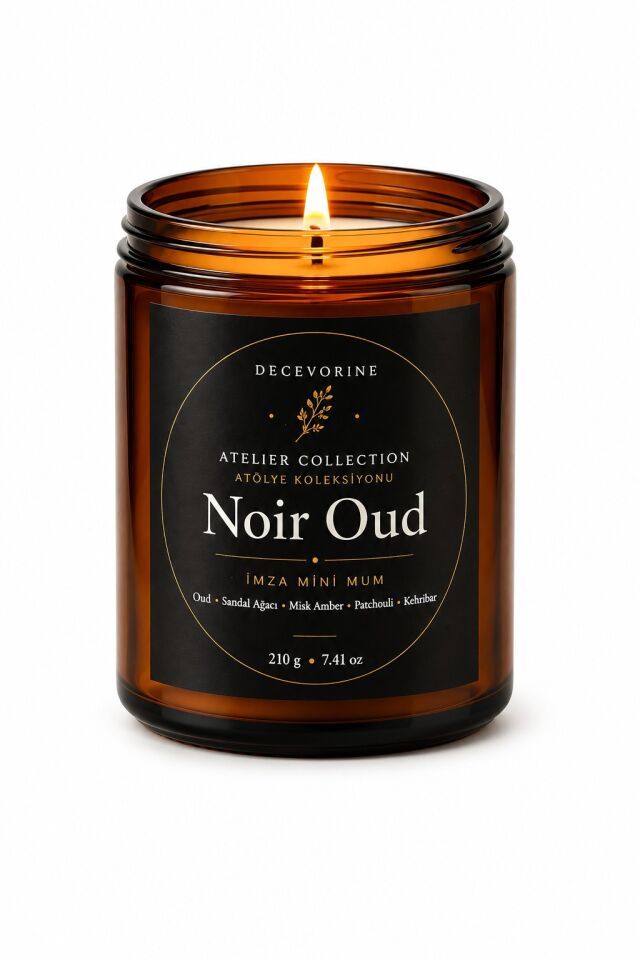 Decevorine Noir Oud Premium Mum – Gizemli & Yoğun Seri