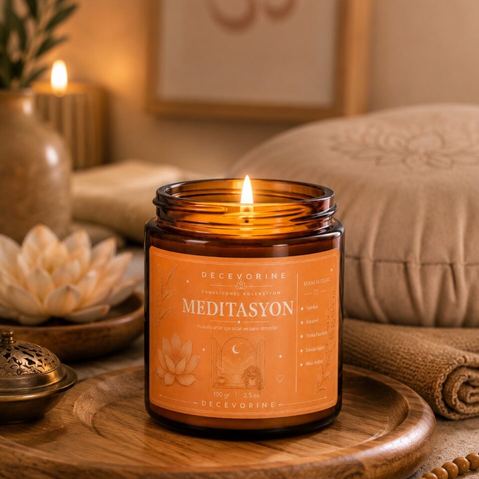 Meditasyon Dinlendiren Kokulu Mum 100 Gr