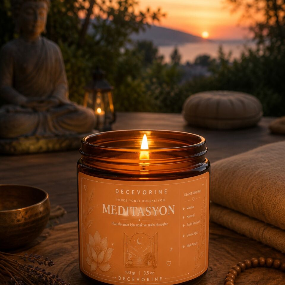 Meditasyon Dinlendiren Kokulu Mum 100 Gr