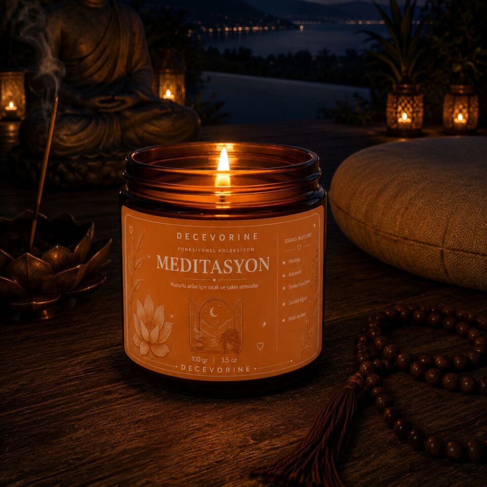 Meditasyon Dinlendiren Kokulu Mum 100 Gr
