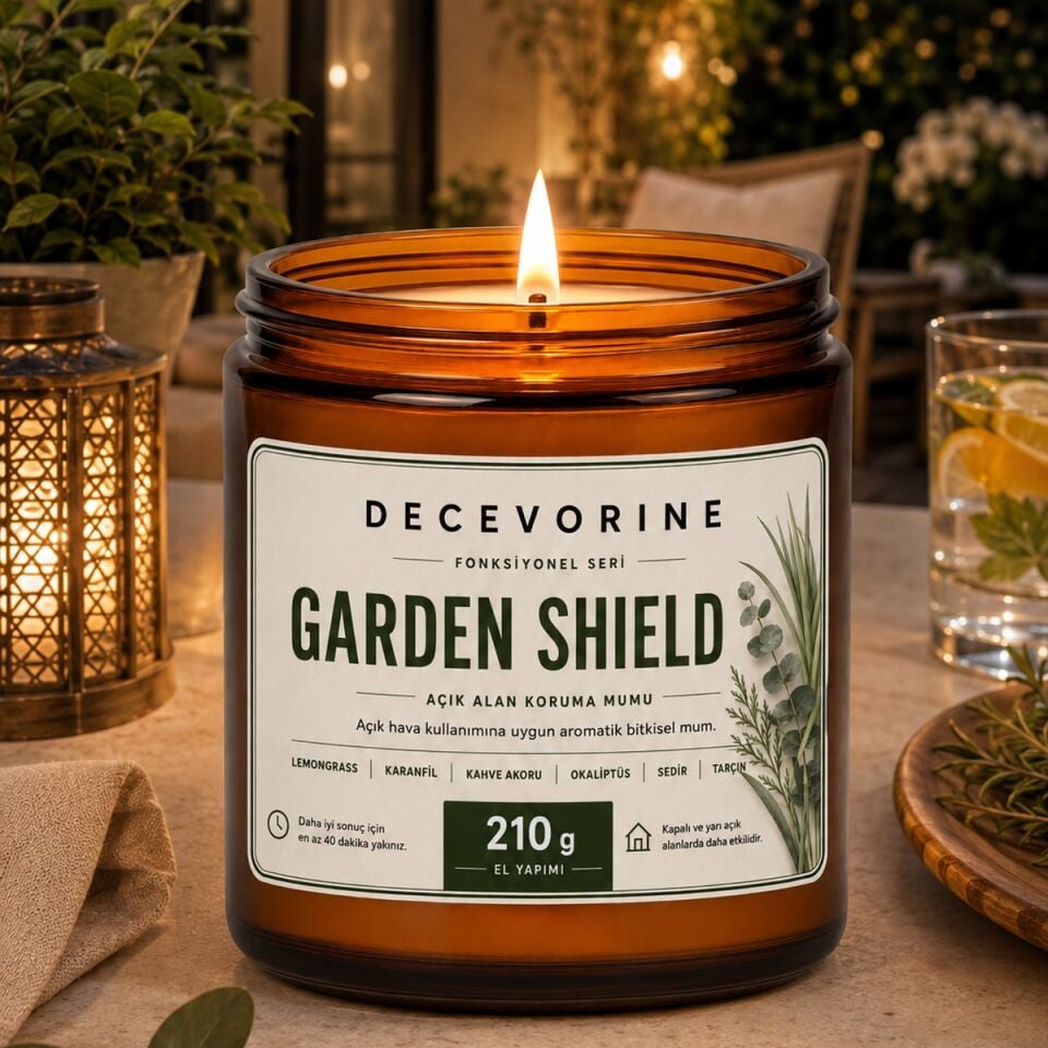 Garden Shield ; Arıların sevmediği kokulardan  Açık Alan Koruma Mumu 210 Gr