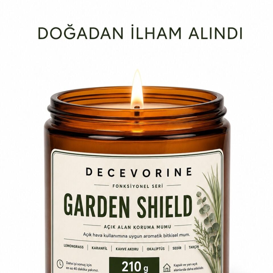 Garden Shield ; Arıların sevmediği kokulardan  Açık Alan Koruma Mumu 210 Gr