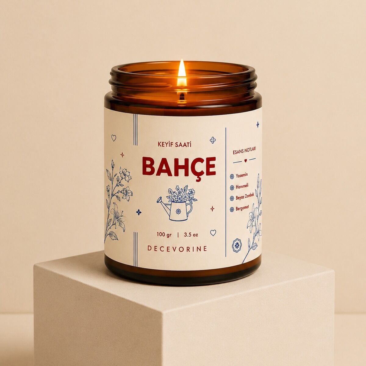 DECEVORINE Bahçe Kokulu Mum 100 Gr