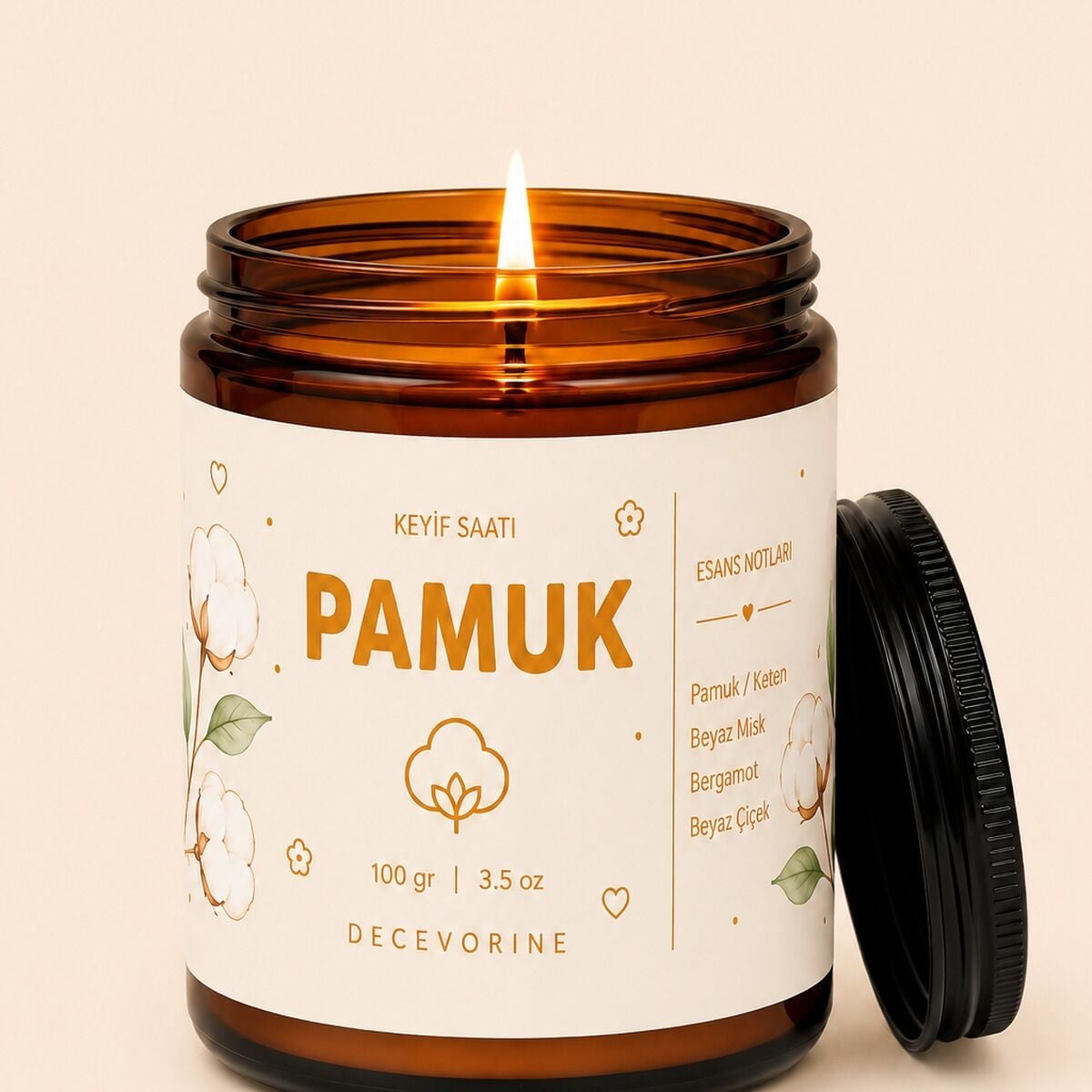DECEVORINE Pamuk Kokulu Mum 100 Gr